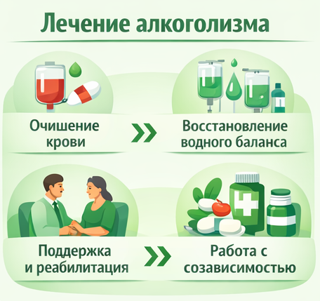 лечение алкоголизма в Элисте этапы